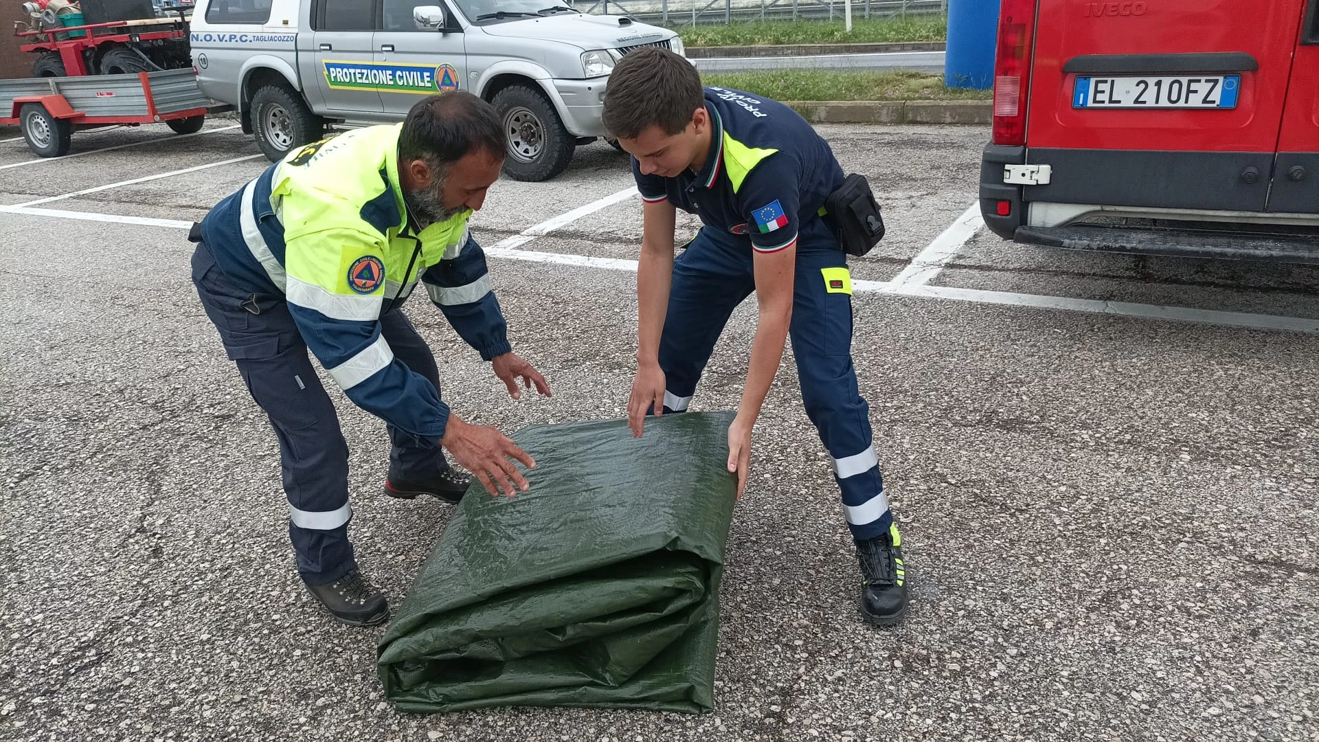 Emergenza Alluvione Emilia Romagna, partita la colonna mobile della Regione Abruzzo. Tre i volontari del distaccamento Pivec di Castel Di Sangro presenti.